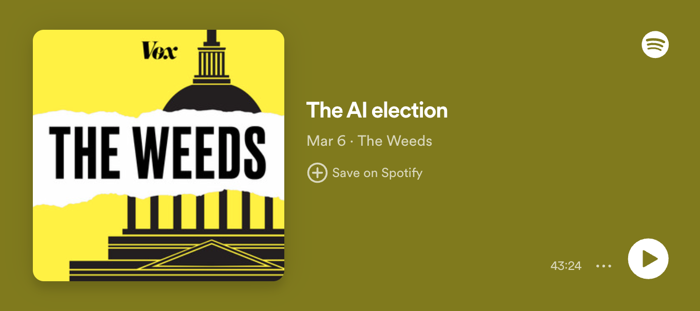 Podcast on AI and Elections